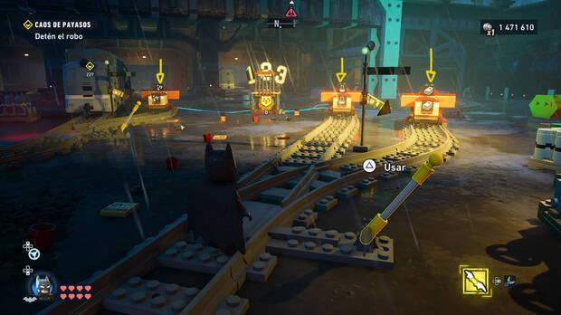 LEGO Batman: El Legado del Caballero Oscuro - C�mo resolver el puzle del acertijo de Cluemaster 01 en Norte del Cauldron - Ace Chemicals