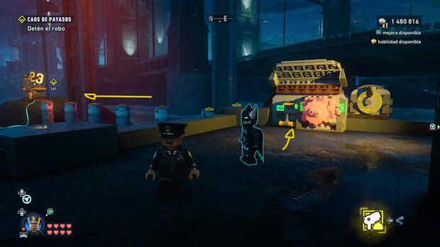 LEGO Batman: El Legado del Caballero Oscuro - C�mo resolver el puzle del acertijo de Cluemaster 06 en Norte del Cauldron - Ace Chemicals