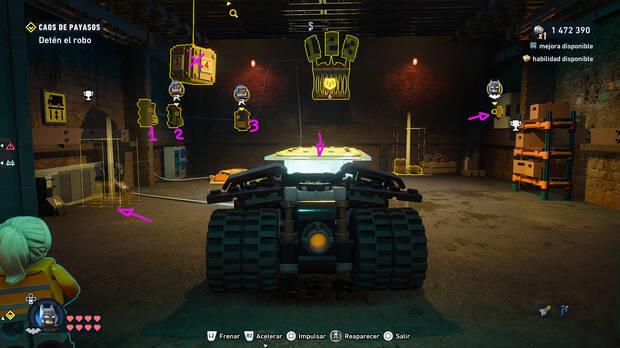 LEGO Batman: El Legado del Caballero Oscuro - C�mo resolver el puzle del acertijo de Cluemaster 02 en Norte del Cauldron - Ace Chemicals