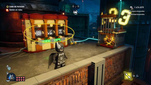LEGO Batman: El Legado del Caballero Oscuro - C�mo resolver el puzle del acertijo de Cluemaster 04 en Norte del Cauldron - Ace Chemicals