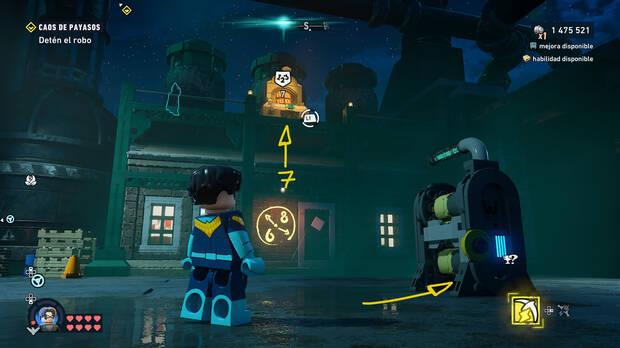 LEGO Batman: El Legado del Caballero Oscuro - C�mo resolver el puzle del acertijo de Cluemaster 05 en Norte del Cauldron - Ace Chemicals