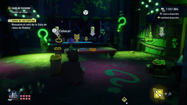 LEGO Batman: El Legado del Caballero Oscuro - C�mo resolver el puzle de la sala de acertijo 01 en Norte del Cauldron - Ace Chemicals