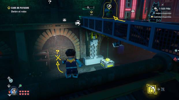 LEGO Batman: El Legado del Caballero Oscuro - C�mo resolver el puzle del acertijo de Riddler 04 en Norte del Cauldron - Ace Chemicals