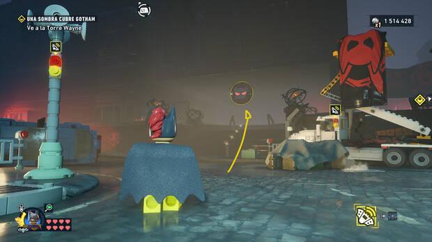 LEGO Batman: El Legado del Caballero Oscuro - Localizaci�n del trofeo de la Batcueva Estandarte de la Liga 02 en la misi�n Regreso de la Liga de las Sombras