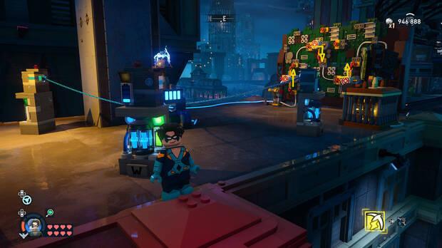 LEGO Batman: El Legado del Caballero Oscuro - Cómo resolver el puzle del acertijo de Cluemaster 02 en Newtown