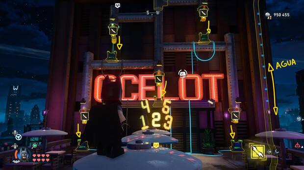 LEGO Batman: El Legado del Caballero Oscuro - Cómo resolver el puzle del acertijo de Cluemaster 06 en Newtown