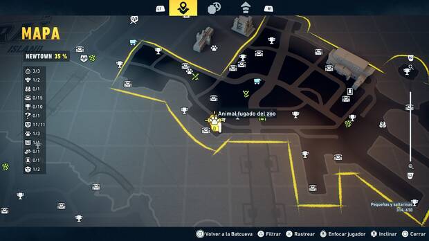LEGO Batman: El Legado del Caballero Oscuro - Localización en el mapa del animal fugado del zoo 02 en Newtown