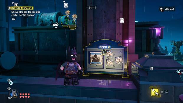 LEGO Batman: El Legado del Caballero Oscuro - Dónde se encuentra el cartel de Se busca 01 en Newtown