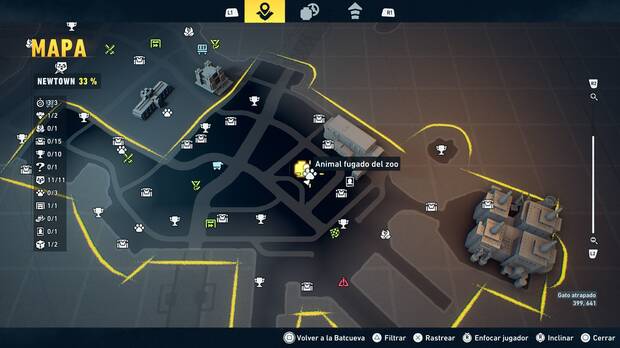 LEGO Batman: El Legado del Caballero Oscuro - Localización en el mapa del animal fugado del zoo 01 en Newtown