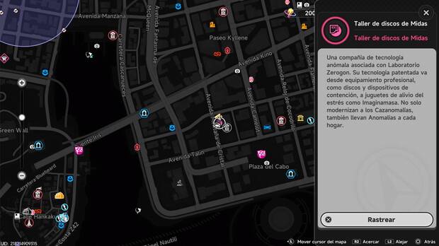 Neverness to Everness - Ubicaci�n en el mapa de la caja fuerte secreta del Taller de discos de Midas