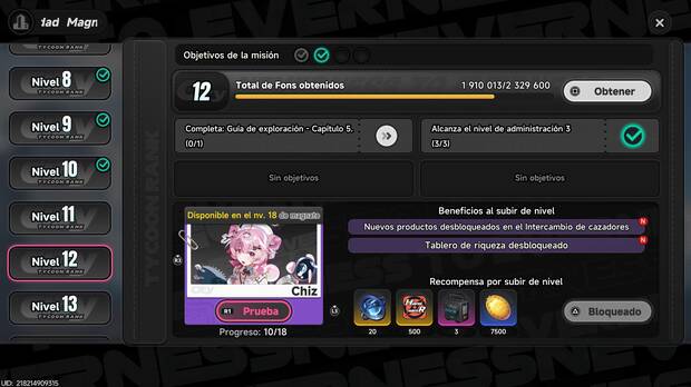 Neverness to Everness - Condiciones y requisitos para subir el nivel de magnate de la ciudad