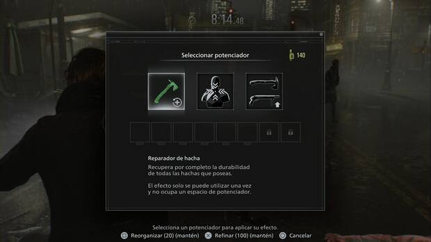 Resident Evil Requiem - Leon Debe Morir Para Siempre, men� de refinado de habilidades