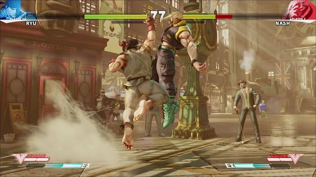 El 'juggling' cobra un nuevo protagonismo en ' Street Fighter V', y hay nuevos golpes y maneras de lanzar a los enemigos al aire para poder seguir golpeándolos.