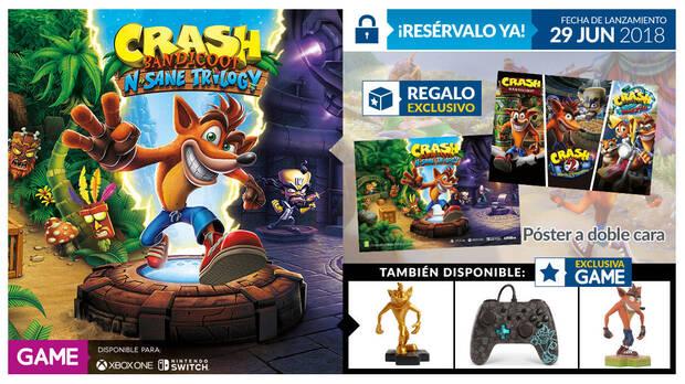 GAME detalla su incentivo por reserva para Crash Bandicoot N. Sane Trilogy Imagen 2