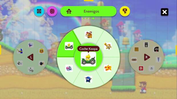 La gran mayor�a de elementos que encontraremos para construir los niveles de 'Super Mario 3D World' son exclusivos de este estilo.