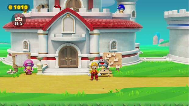 Hay mucho trabajo que hacer para reconstruir el castillo de Peach.