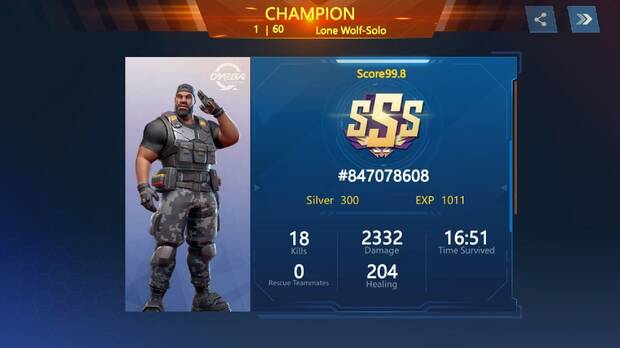 Como siempre solo podr� haber un campe�n en el battle royale, el aut�ntico �ltimo superviviente.