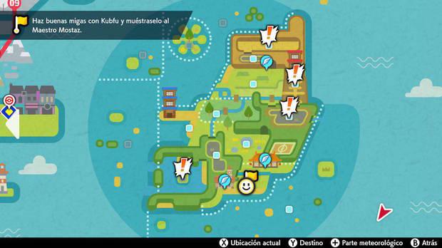 Ganar confianza con Kubfu - Localización de los 4 lugares con paisajes