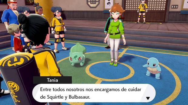 Obtener a Bulbasaur y Squirtle de regalo en Pokémon Espada y Escudo: La Isla de la Armadura
