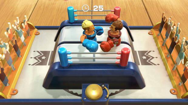 Los combates de boxeo son cortos y usan dos botones, uno para defender y otro para golpera, aunque tambi�n es posible el contraataque.