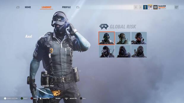Hay varios skins entre los que elegir en cada uno de los dos bandos. De momento, en la beta no hay más elementos estéticos con los que personalizar nuestro personaje o las armas.