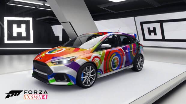 Ford Focus RS con diseo de LGTBQIA+ de Xbox.