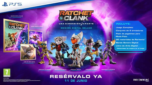 Ratchet & Clank: Una Dimensin Aparte en PS5: Todo lo que incluye la Edicin Digital Deluxe