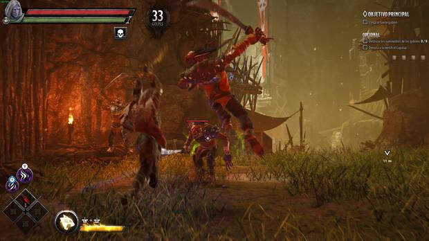 El combate es la parte que más sufre del juego con una IA y una cámara que no funcionan nada bien.