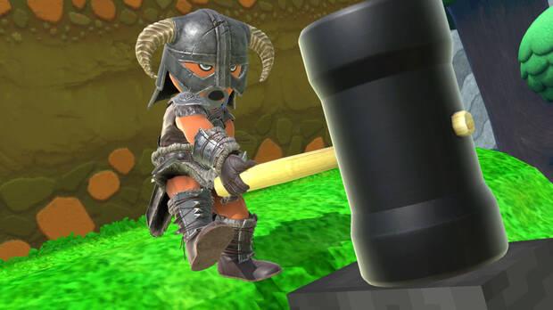 Disfraz Mii de Skyrim en Super Smash Bros. Ultimate.