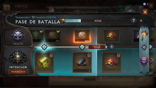 Diablo Immortal - Conseguir ases en el Pase de Batalla
