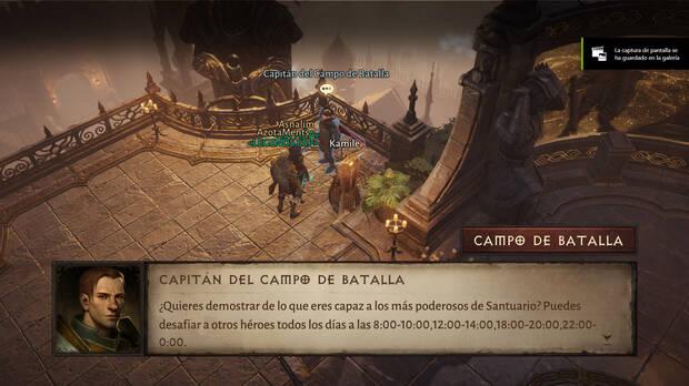 Diablo Immortal - Horarios disponibles PvP de Campo de Batalla