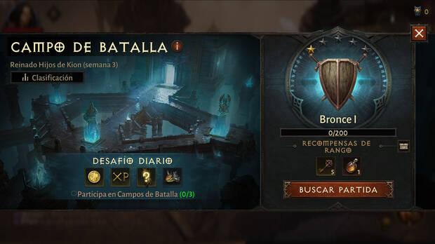 Diablo Immortal - Explicación de las partidas PvP de Campo de Batalla