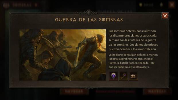 Diablo Immortal - Participar en la Guerra de las Sombras