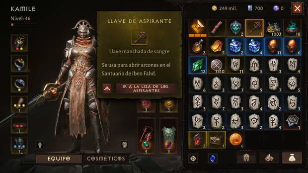 Diablo Immortal - Métodos alternativos para obtener Llaves de aspirante