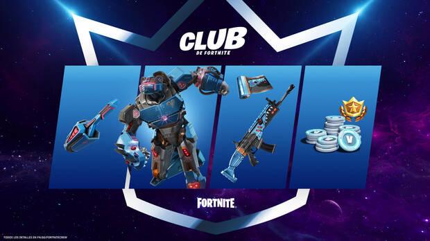 Comandante de Ataque Meca, la nueva skin del Club Fortnite en junio de 2022 - Contenidos