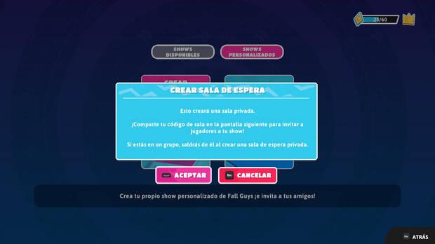 Fall Guys - ¿Cómo crear una partida privada?