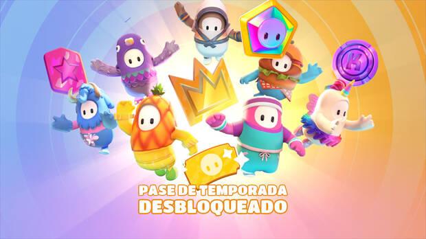 Fall Guys - Conseguir alubiones en el pase de temporada de pago