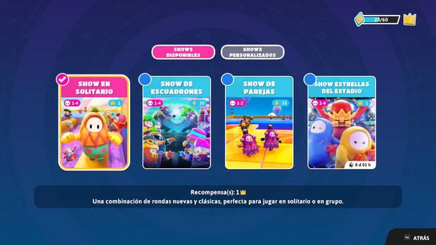 Fall Guys - Conseguir coronas y fragmentos de corona por ganar partidas