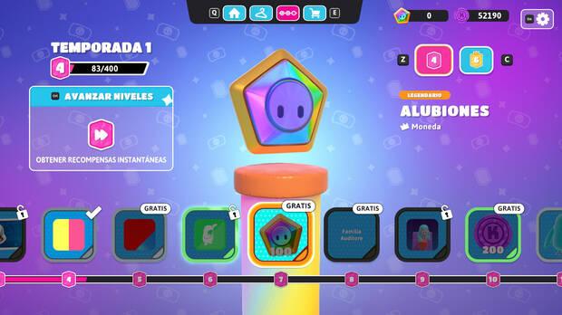Fall Guys: Conseguir alubiones gratis en la ruta de progreso gratuita del pase