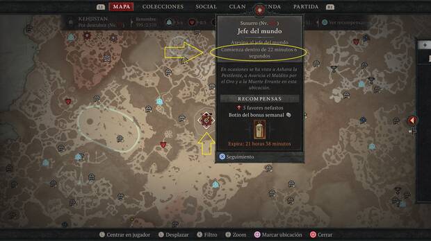 Diablo 4 - Cuenta atrás para que aparezca un jefe de mundo