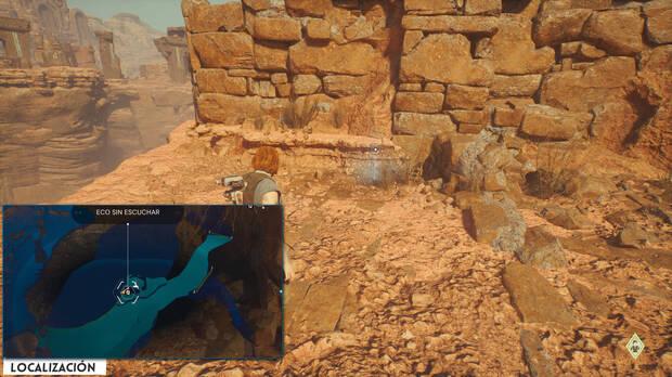 Star Wars Jedi: Survivor - Localización del banco de datos 43 en Cordillera del desierto de Jedha
