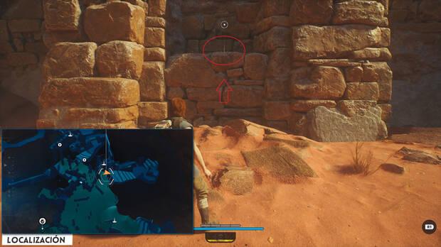 Star Wars Jedi: Survivor - Localización del tesoro 04 en Muros del monasterio de Jedha