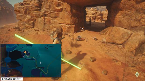 Star Wars Jedi: Survivor - Localización del tesoro 21 en Llanuras áridas de Jedha