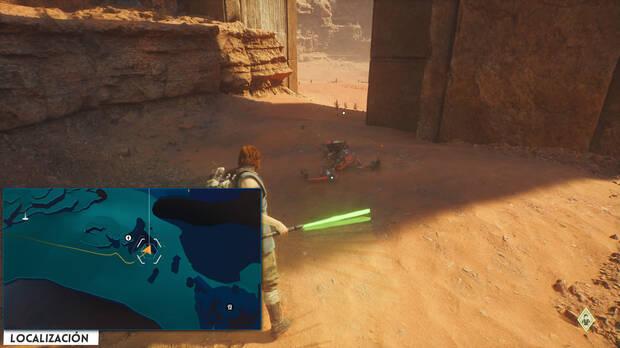Star Wars Jedi: Survivor - Localización del tesoro 24 en Llanuras áridas de Jedha
