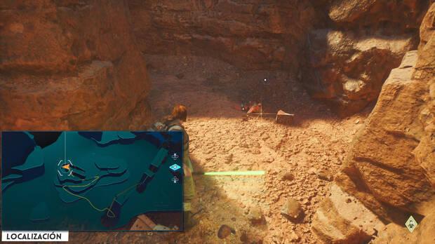 Star Wars Jedi: Survivor - Localización del tesoro 28 en Llanuras áridas de Jedha