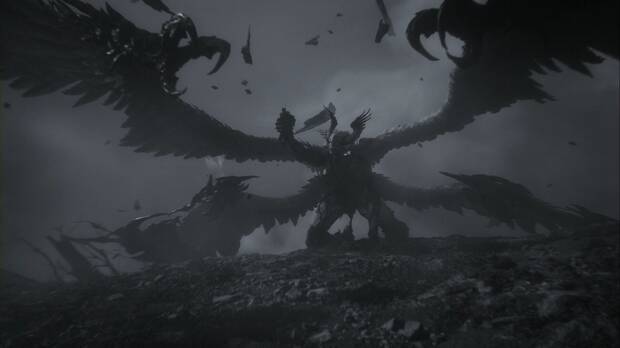 Final Fantasy XVI - Vástago del destino: Garuda sujeta a Clive