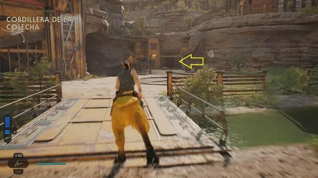 Star Wars Jedi: Survivor - Abrir la puerta de Cordillera de la Cosecha que conecta con las Profundidades mohosas
