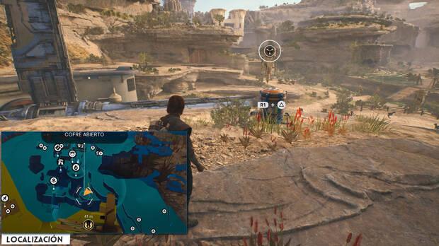 Star Wars Jedi: Survivor - Localización del cofre 28 en Puesto avanzado de Sendero del Caminante de Koboh