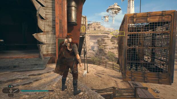 Star Wars Jedi: Survivor - Subir al tejado del granero de Cordillera de la Cosecha