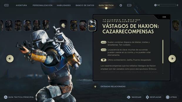 Star Wars Jedi: Survivor - Escáner del enemigo Vástagos de Haxion: Cazarrecompensas